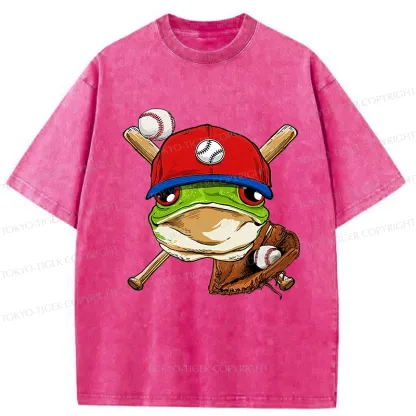 Tokyo-Tiger Baseball Frog Washed T-Shirt