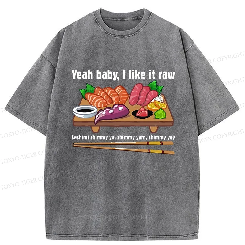 Tokyo-Tiger I Like It Raw Washed T-Shirt