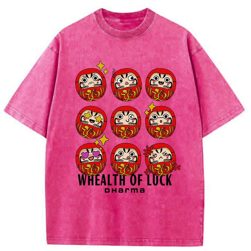 Tokyo-Tiger Whealth Of Luck Washed T-Shirt