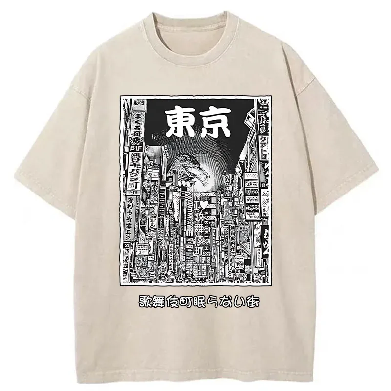 Tokyo-Tiger Tokyo Neighborhoods Washed T-Shirt