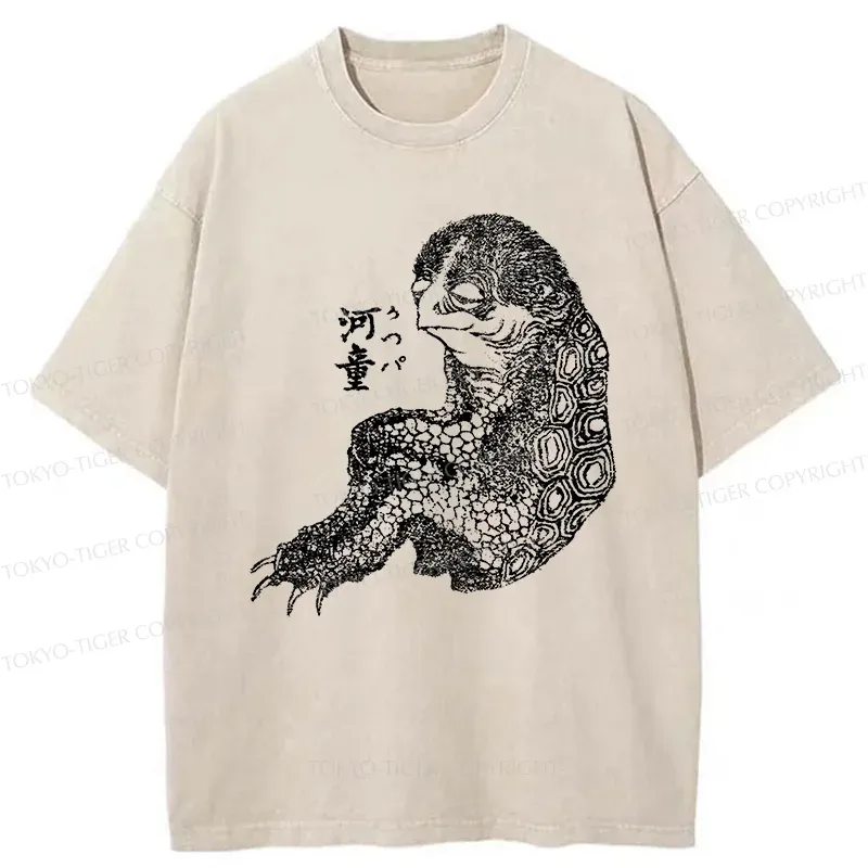 Tokyo-Tiger Japanese Monster Washed T-Shirt