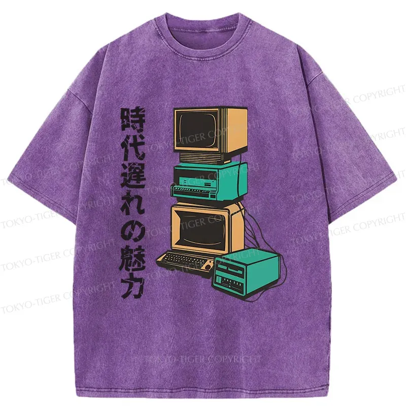Tokyo-Tiger Outdated Charm Washed T-Shirt