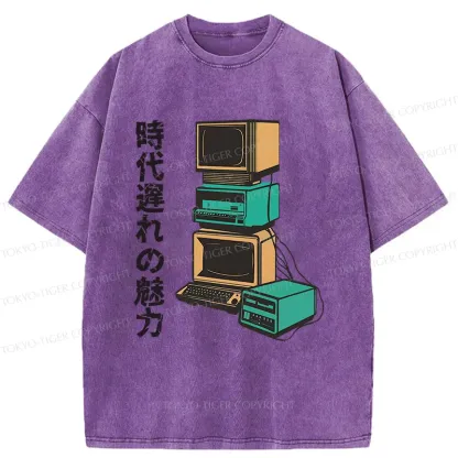Tokyo-Tiger Outdated Charm Washed T-Shirt