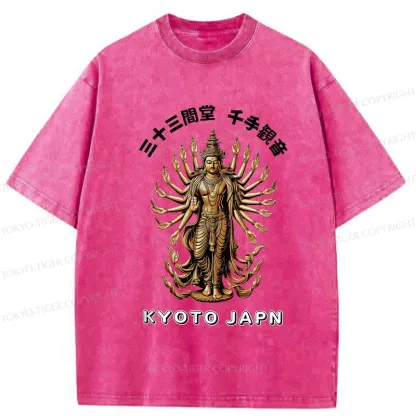 Tokyo-Tiger Senju Kannon Washed T-Shirt