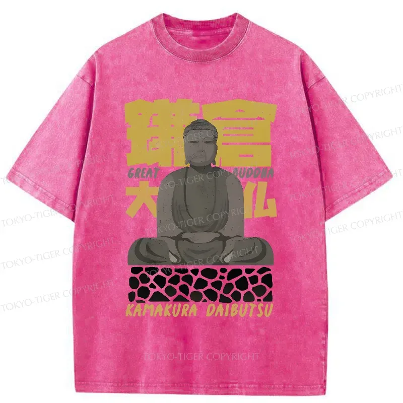 Tokyo-Tiger Kamakura Daibutsu Washed T-Shirt