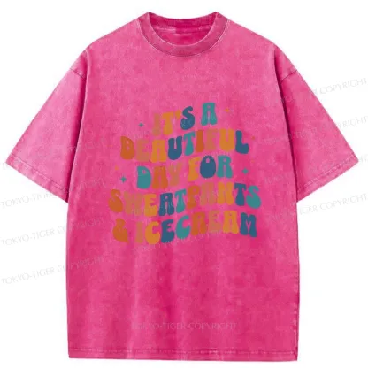 Tokyo-Tiger Sushi Lovers Washed T-Shirt