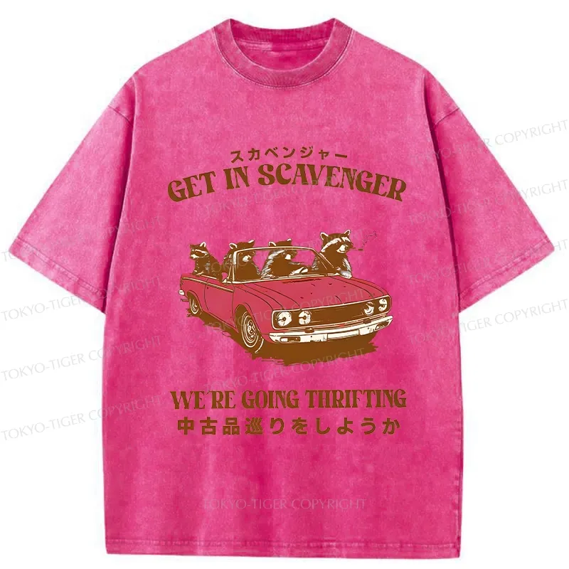 Tokyo-Tiger Get In Scavenger Washed T-Shirt