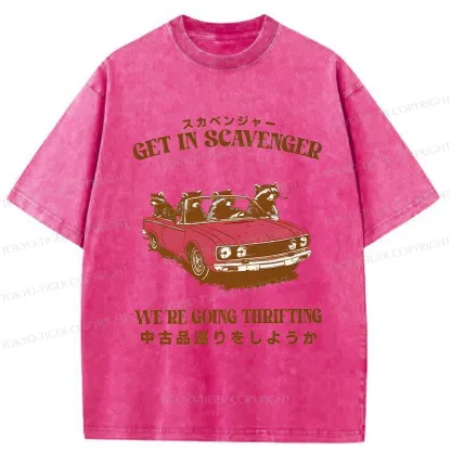 Tokyo-Tiger Get In Scavenger Washed T-Shirt