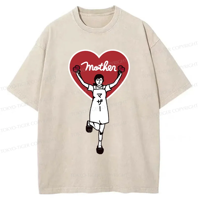 Tokyo-Tiger Celebrate Mother's Day Washed T-Shirt