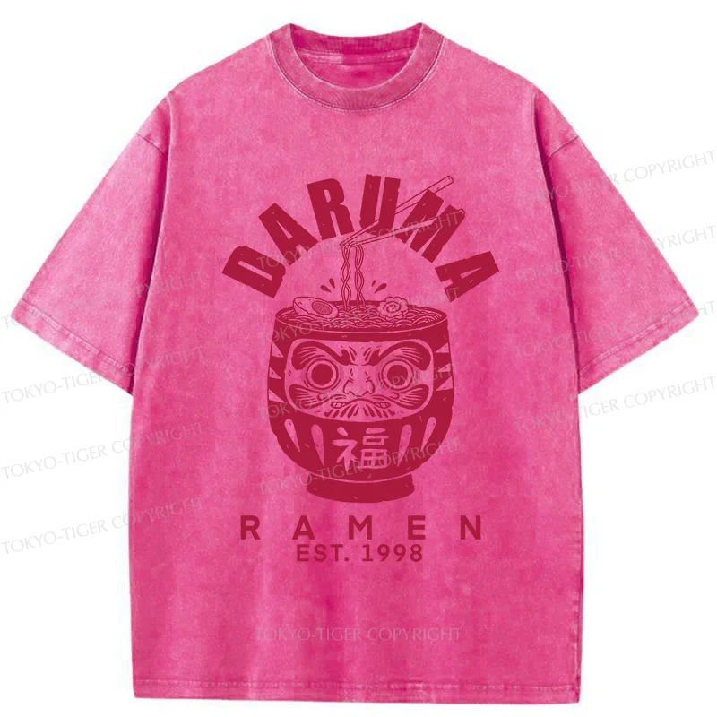 Tokyo-Tiger Daruma Ramen Washed T-Shirt