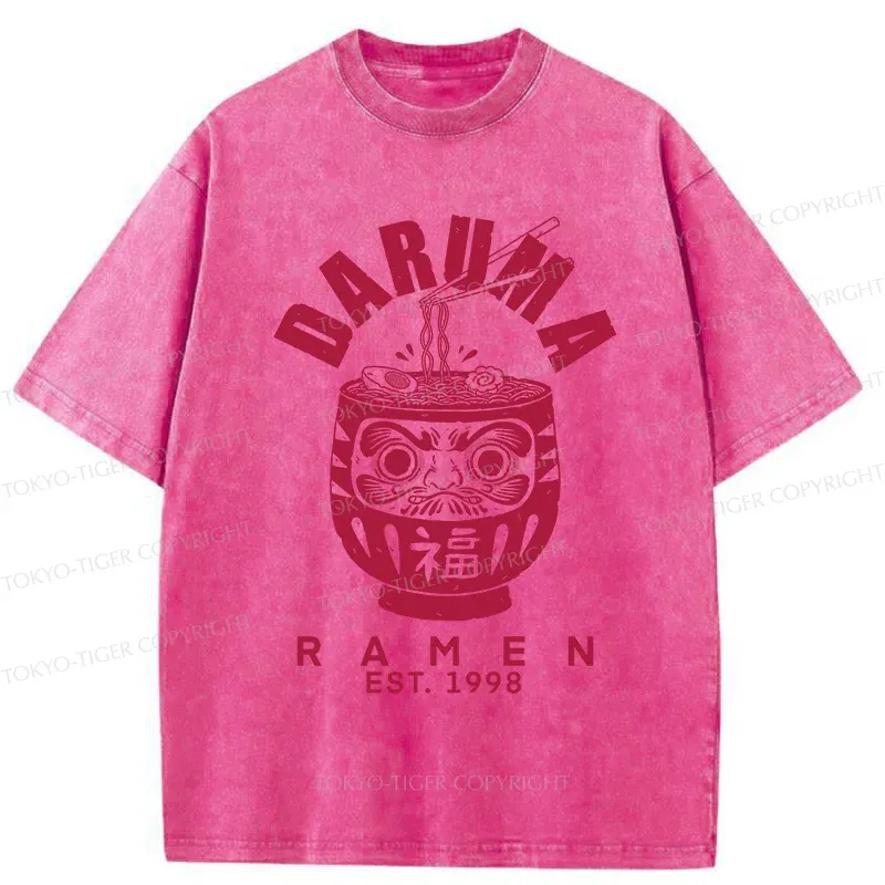 Tokyo-Tiger Daruma Ramen Washed T-Shirt