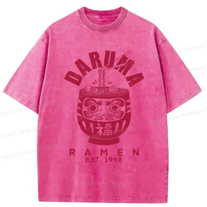 Tokyo-Tiger Daruma Ramen Washed T-Shirt