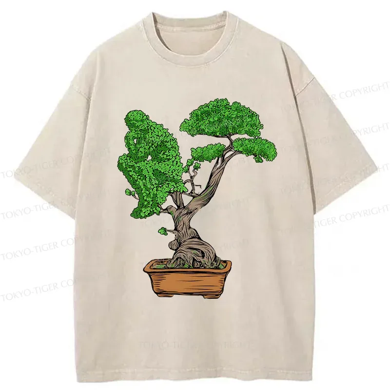 Tokyo-Tiger Contemplative Plants Washed T-Shirt