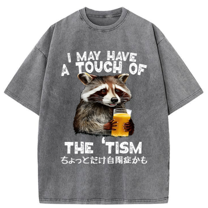 Tokyo-Tiger Autistic Raccoon Washed T-Shirt