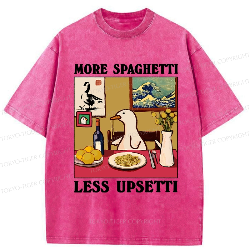 Tokyo-Tiger More Spaghetti Less Upsetti Goose Washed T-Shirt