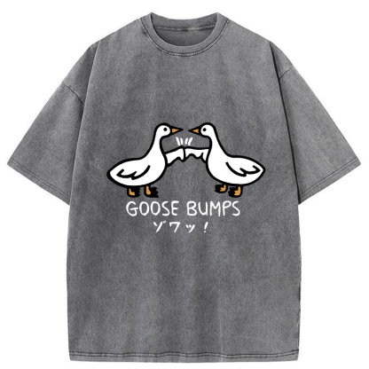 Tokyo-Tiger Goose Bumps Washed T-Shirt
