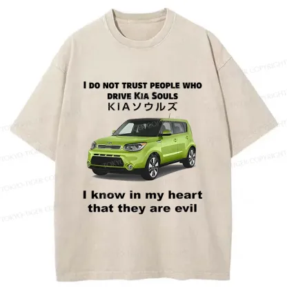 Tokyo-Tiger Interesting Car Meme Washed T-Shirt