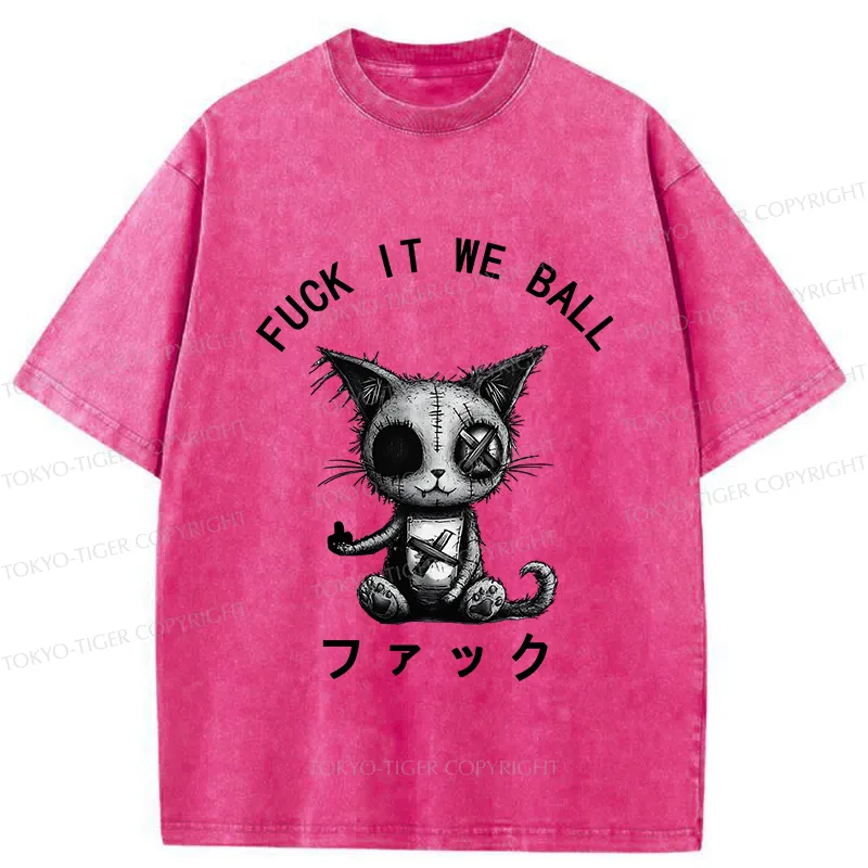 Tokyo-Tiger Fck It We Ball Washed T-Shirt
