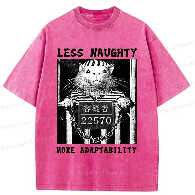 Tokyo-Tiger Less Naughty More Adaptability Washed T-Shirt