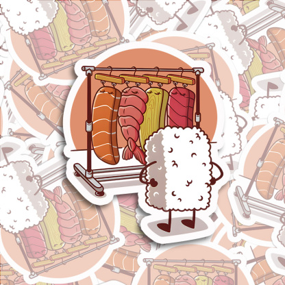 Tokyo-Tiger Which One Should I Wear Today Sticker
