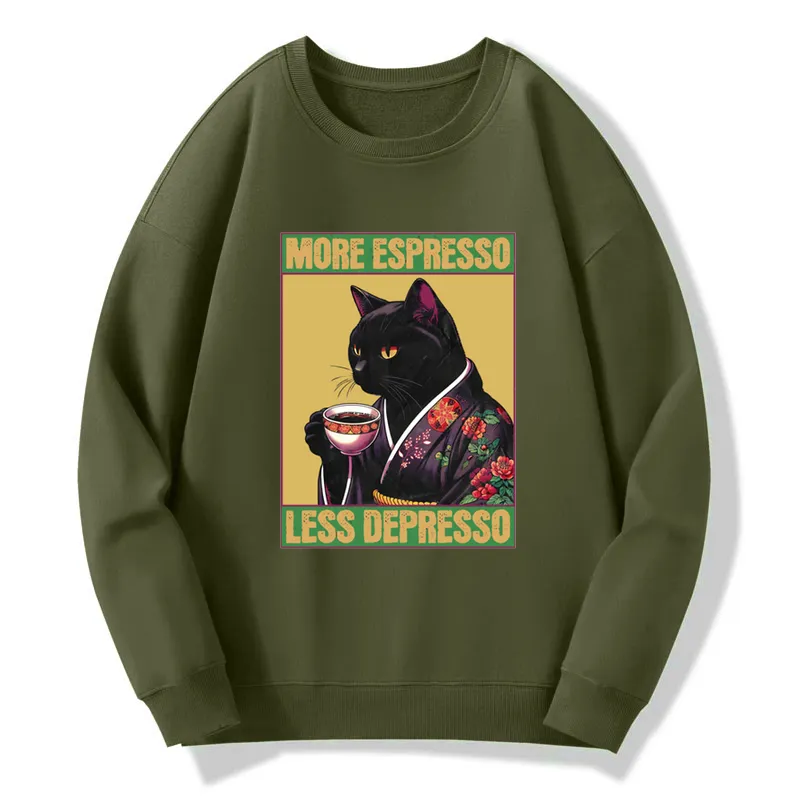 Tokyo-Tiger Up Caffeine Down Depression Sweatshirt