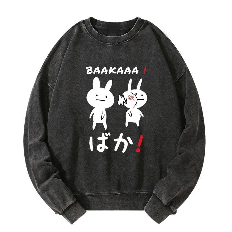 Tokyo-Tiger Anime Baka Manga Slap Washed Sweatshirt Sale