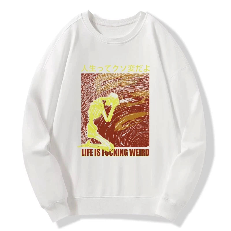 Tokyo-Tiger Skeleton Life is Fu Sweatshirt