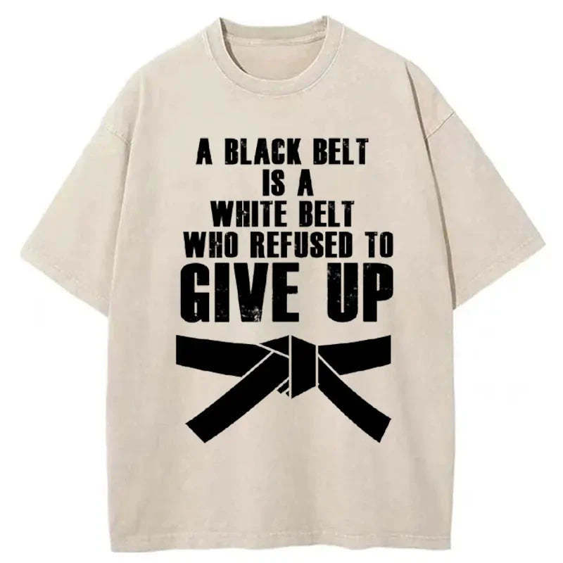 Tokyo-Tiger A Black Belt Japan Washed T-Shirt-tokyo-tiger