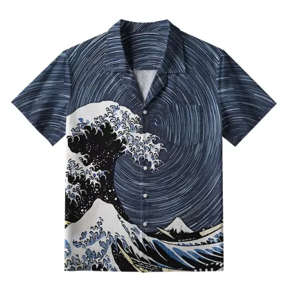 Tokyo-Tiger Great Wave Aloha Hawaiian Shirt