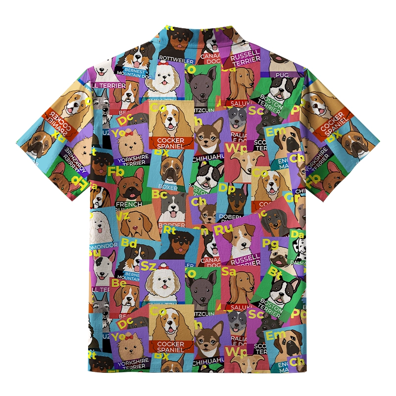 Tokyo-Tiger Funny Dog Elements Aloha Hawaiian Shirt