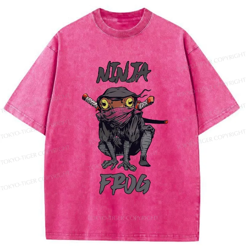 Tokyo-Tiger Ninja Frog Washed T-Shirt