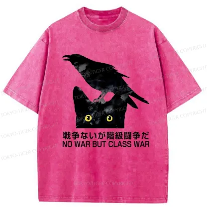 Tokyo-Tiger No War But Class War Washed T-Shirt