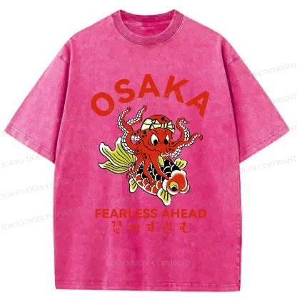 Tokyo-Tiger Fearless Ahead Washed T-Shirt