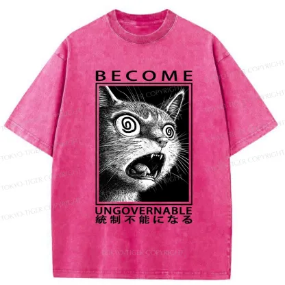 Tokyo-Tiger Become Ungovernable Japanese Washed T-Shirt