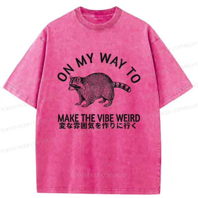 Tokyo-Tiger Make The Vibe Weird Washed T-Shirt