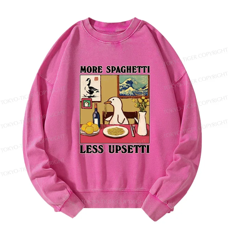 Tokyo-Tiger More Spaghetti Less Upsetti Goose Washed Sweatshirt