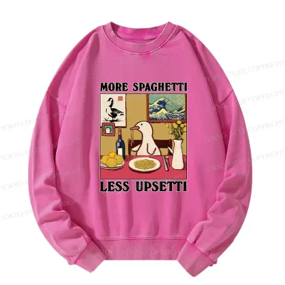 Tokyo-Tiger More Spaghetti Less Upsetti Goose Washed Sweatshirt