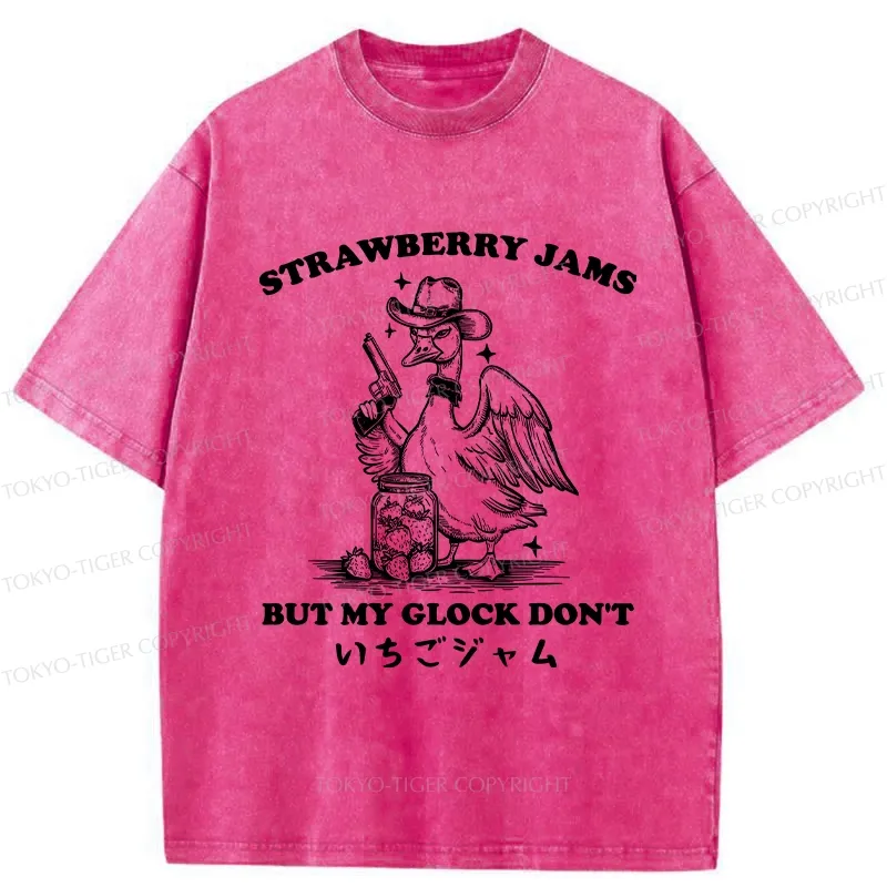 Tokyo-Tiger Strawberry Jam Goose Washed T-Shirt