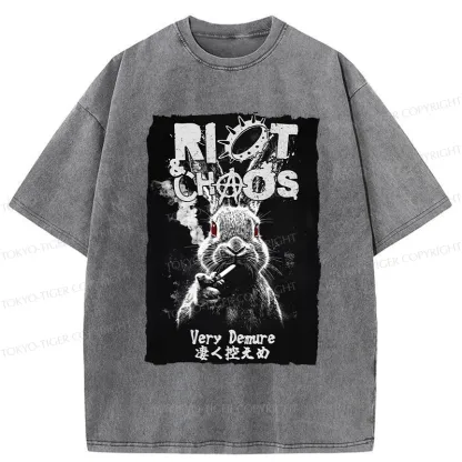 Tokyo-Tiger Riot & Chaos Washed T-Shirt