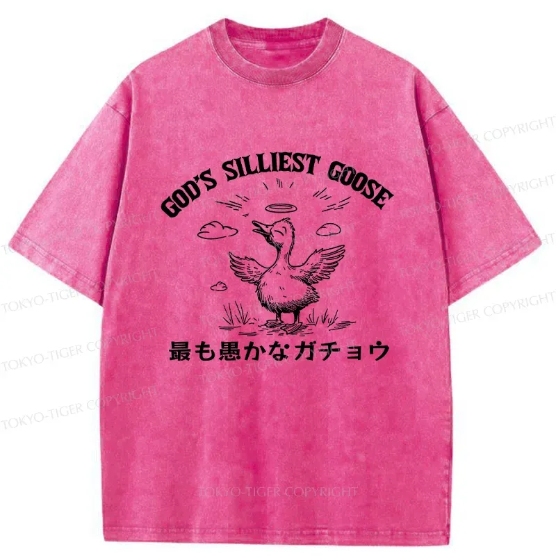 Tokyo-Tiger The Stupidest Goose Washed T-Shirt