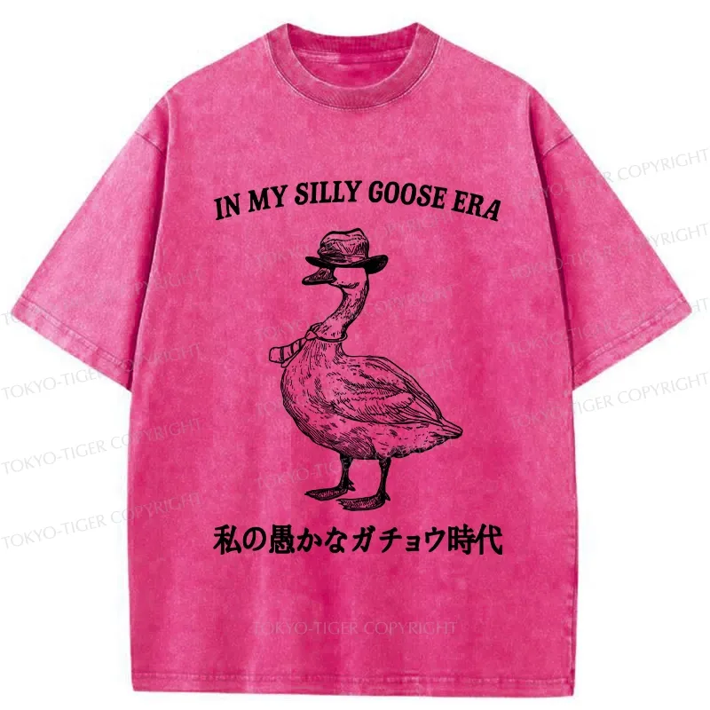 Tokyo-Tiger In My Silly Goose Era Washed T-Shirt