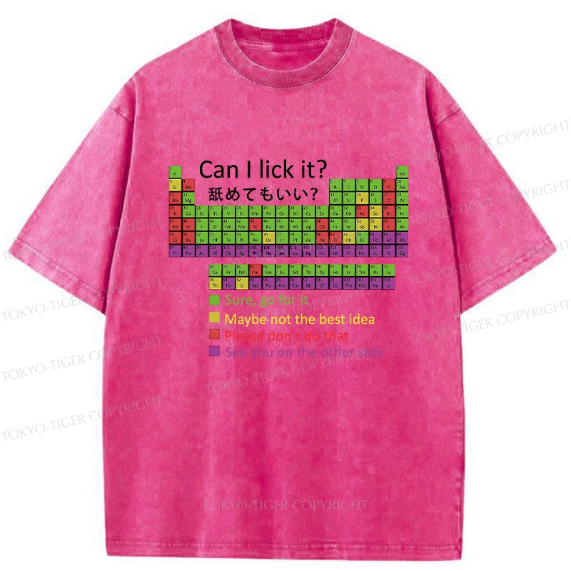 Tokyo-Tiger Can I Lick It Washed T-Shirt