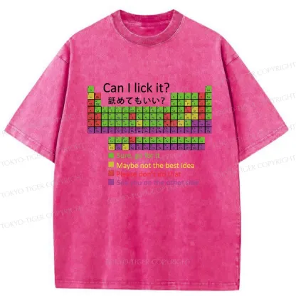 Tokyo-Tiger Can I Lick It Washed T-Shirt