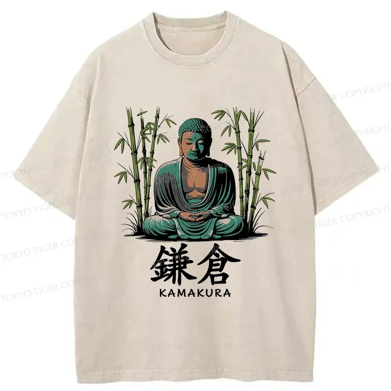 Tokyo-Tiger Kamakura City Washed T-Shirt