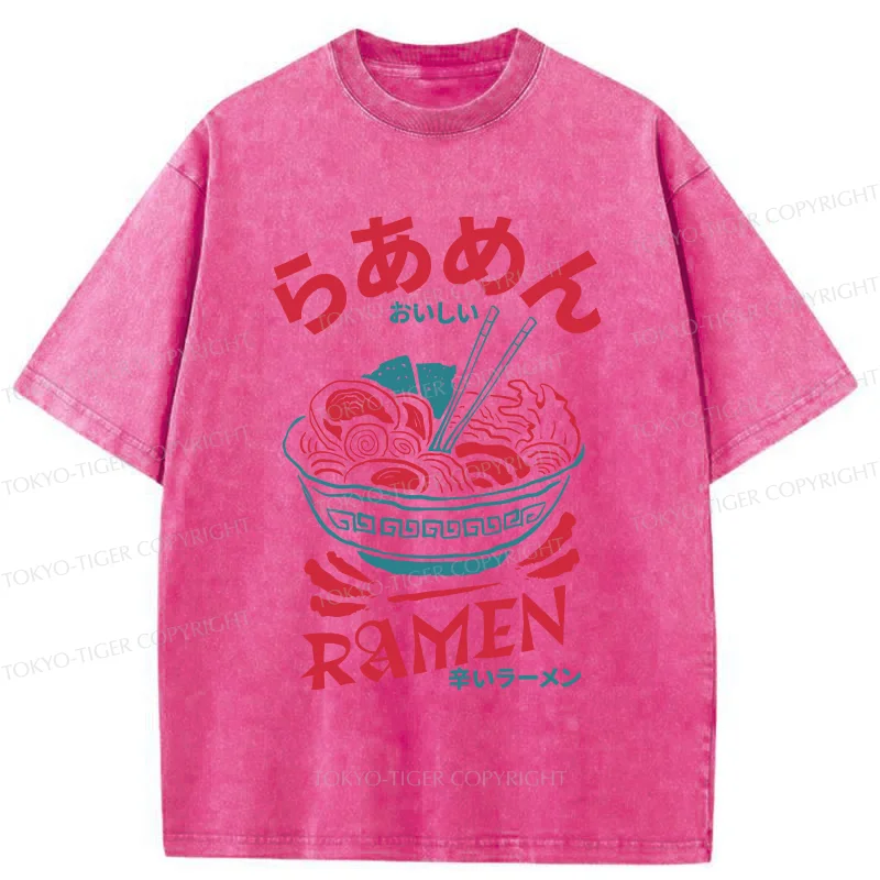 Tokyo-Tiger Spicy Ramen Washed T-Shirt