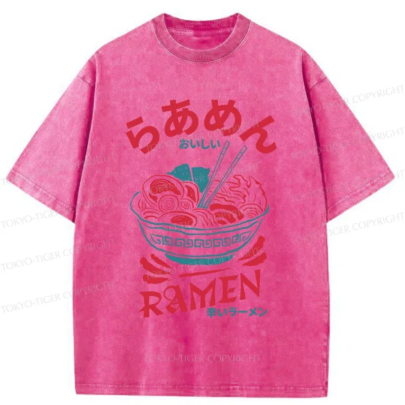 Tokyo-Tiger Spicy Ramen Washed T-Shirt