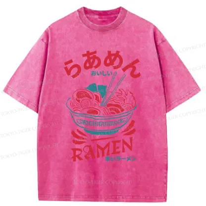 Tokyo-Tiger Spicy Ramen Washed T-Shirt