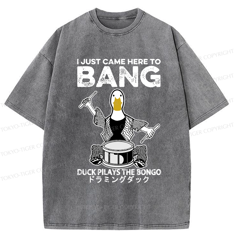 Tokyo-Tiger Drumming Duck Washed T-Shirt