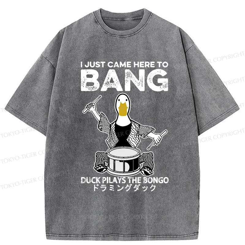 Tokyo-Tiger Drumming Duck Washed T-Shirt
