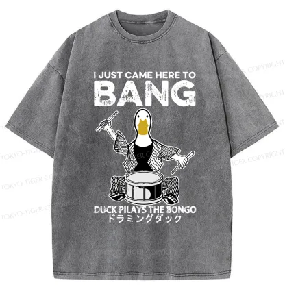 Tokyo-Tiger Drumming Duck Washed T-Shirt